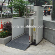 Jinan Hontylift 6m CE single person hydraulic wheelchair lift for disabled